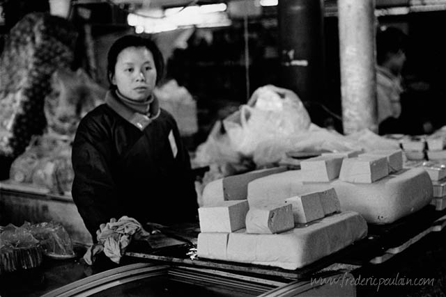 Pekin Beijing - série noir et blanc - Marché
